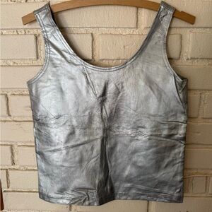 Vintage Elegant Silver Women's Tank Top